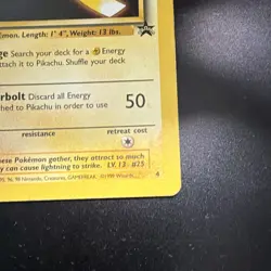 Pikachu WotC Black Star Promo #4 Regular Rare EN 1999 50 HP Pokemon TCG - Image 3