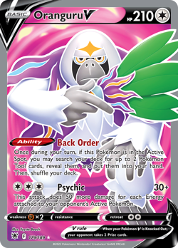 Oranguru V 179/189 Ultra Rare Astral Radiance Pokemon Holo Near Mint - Image 1