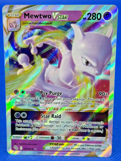 Mewtwo Vstar 031/078 Pokemon Card Reverse Holo Pokemon GO - Image 1