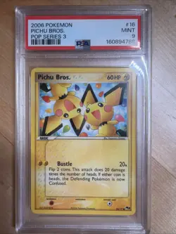 Pokemon Pichu Bros. POP Series 3 #16 PSA 9 Mint - Image 1