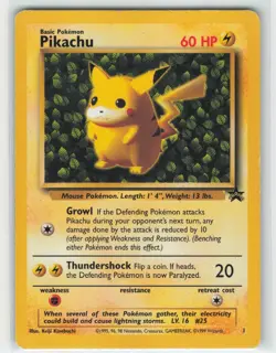 1999 Pokemon, WoTC Promo, #1 Pikachu, Promo MP - Image 1