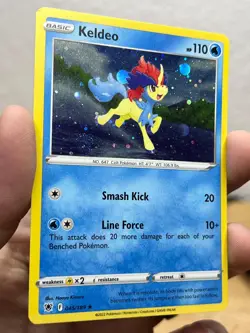 Keldeo 045/189 Rare Pokemon (Cosmos Holo Swirl) NM/M - Image 1