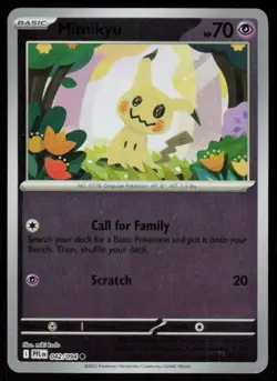 Mimikyu 042/094 Common Phantasmal Flames Pokemon Reverse Holo Near Mint - Image 1