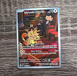 The Pokemon Company Team Rocket's Meowth 203/182 Destined Rivals IR Holo 70 HP - Image 1