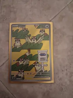 Pokemon TCG Pidgey SV03 Obsidian Flames Illus Rare Full Art Holo EN - Image 2
