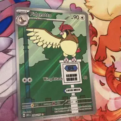 Pokemon TCG Pidgeotto 208/197 Obsidian Flames IR Holo 90 HP EN - Image 1