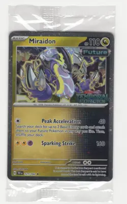 Pokemon BestBuy Temporal Forces Stamp - 121/162 Miraidon Cosmos Holo Exclusive - Image 1