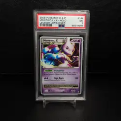 Mewtwo LV.X 2008 Pokemon Diamond & Pearl Legends Awakened 144 Holo PSA 7 - Image 1