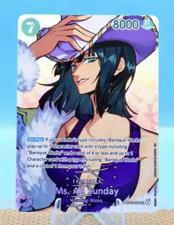 One Piece The Time Of Battle OP-16 Ms. All Sunday SP OP14-084 SR Alternate Art💥 - Image 1