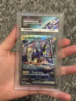 Miraidon Ex Special Illustration Rare Pokemon Card 244/198 Graded ACE 10 - Image 1