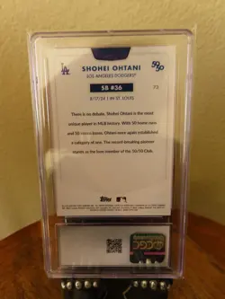 2024 Topps 50/50 #73 Shohei Ohtani Los Angeles Dodgers CGC 10 Gem Mint - Image 2