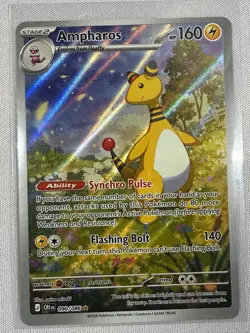 Pokemon TCG Ampharos Chaos Rising 90/86 Illustration Rare Holo IR - Image 1