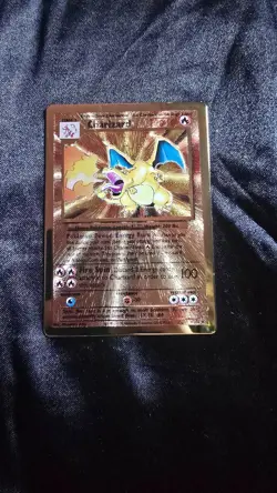 Pokemon Celebrations Charizard Gold Metal Card #4/102 Promo 25th Anniversary - Image 1