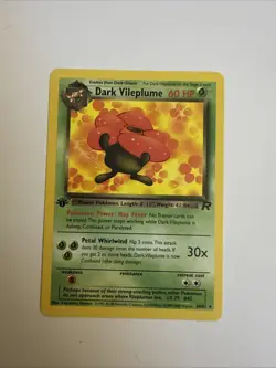 Lightly Played Dark Vileplume - 30/82 - Rare - 1st Edition Pokemon Team Rocket - Image 1