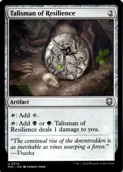 MTG Talisman of Resilience NM U 314 Commander: Modern Horizons 3 - Image 1