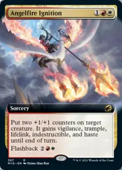 Angelfire Ignition (Extended Art) - Light Play MTG Innistrad: Midnight Hunt - Image 1