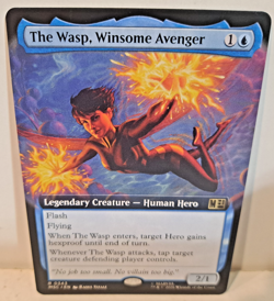 The Wasp, Winsome Avenger Marvel Magic the Gathering Extended Art NM MTG - Image 1