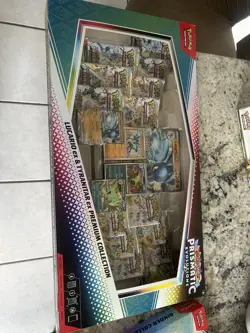 Pokemon Prismatic Evolutions Lucario Ex And Tyranitar Ex Premium Collection - Image 1