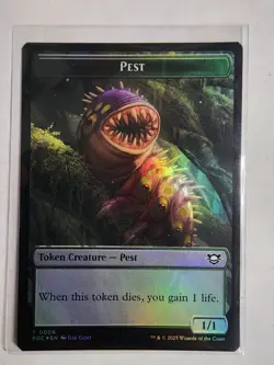 Bird (0003) Pest (0009) Double-Sided Token Commander: Edge of Eternities Foil - Image 2