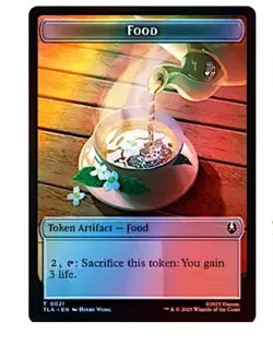Monk // Food (0021) Double-Sided Token (Foil) NM Avatar: The Last Airbender - Image 2