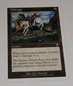 Magic The Gathering 7th Edition Caltrops #288/350 MTG NM/LP - Image 1