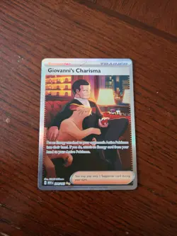 Pokemon TCG Giovanni's Charisma 204/165 Full Art Trainer 151 - Image 1