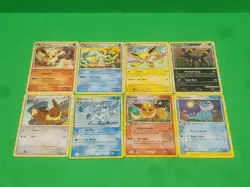 Pokemon Vintage Lot Eeveelutions Umbreon Vaporeon Flareon Jolteon Glaceon Cards - Image 3
