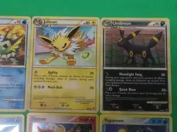 Pokemon Vintage Lot Eeveelutions Umbreon Vaporeon Flareon Jolteon Glaceon Cards - Image 5