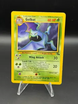 Golbat 34/62 Uncommon Fossil Pokemon Unlimited Heavily Played - Image 1