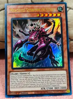 Yugioh! Merciless Scorpion Of Serket MZTM-EN002 Maze of the Master In Hand - Image 1
