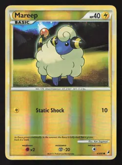 Mareep Common Reverse Holo CL 63/95 NM Pokemon TCG - Image 1