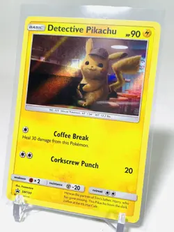 Detective Pikachu Pokemon Card 2019 Movie Promo SM190 - Image 2