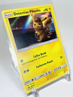 Detective Pikachu Pokemon Card 2019 Movie Promo SM190 - Image 3