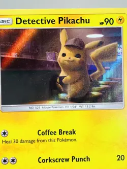Detective Pikachu Pokemon Card 2019 Movie Promo SM190 - Image 4