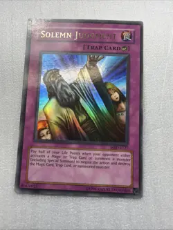 MRD-E127 Solemn Judgment Ultra Rare Unlimited Edition Yugioh Card - Image 1