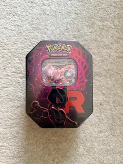 Pokemon TCG Team Rocket Team Rocket’s Mewtwo ex Tin - Image 1