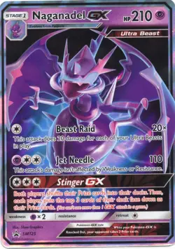 Naganadel GX - SM125 Holo Promo Sun & Moon Promo Pokemon Near Mint - Image 1