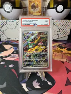 2023 Pokemon PAR Brute Bonnet Illustration Rare #207 PSA 9 Mint - Image 1