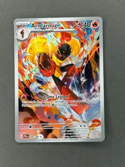 Armarouge 086/084 pitch black Illustration Rare Full Art Holo Pokemon - Image 1