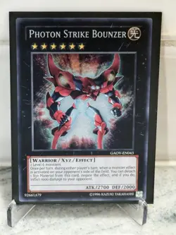 Yugioh- 1X Photon Strike Bounzer - Secret Rare - Unlimited - GAOV-EN043 - NM - Image 1