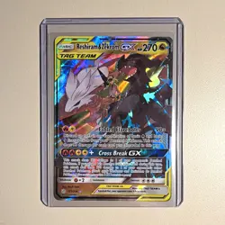 Pokemon TCG Reshiram & Zekrom GX 157/236 SM Cosmic Eclipse TAG TEAM Holo UR EN - Image 1