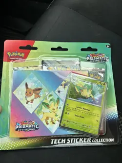 Pokemon TCG Prismatic Evolutions Tech Sticker Collection - Leafeon - New Sealed! - Image 1