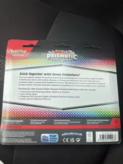 Pokemon TCG Prismatic Evolutions Tech Sticker Collection - Leafeon - New Sealed! - Image 2