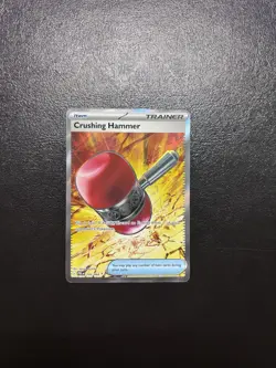 Crushing Hammer 105/084 Pitch Black Ultra Rare Full Art Pokemon Card TCG NM - Image 1