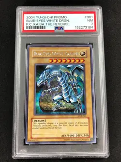 Yugioh 2004 Blue Eyes White Dragon PCK-001 PSA 7 Secret Rare - Image 1