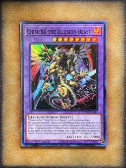 Yugioh Chimera the Illusion Beast DUNE-EN034 Super Rare 1st Ed NM - Image 1