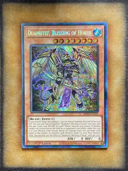 Yugioh Duamutef, Blessing of Horus MP24-EN115 Secret Rare 1st Ed NM - Image 1