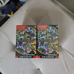 Pokemon TCG Mega Evolution Pitch Black Booster Bundle 6 Packs Sealed IN HAND - Image 1
