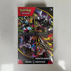 Pokemon TCG Mega Evolution—Pitch Black Booster Bundle - 6 Booster Packs - Sealed - Image 1