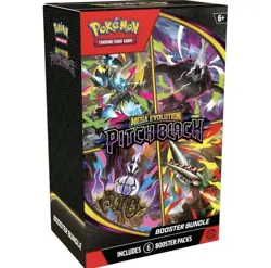 Pokemon TCG: Mega Evolution-Pitch Black Booster Bundle (6 Packs) PRESALE - Image 1